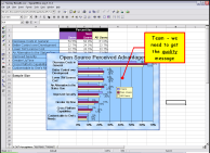 Screen shot of Calc, a replacement for Microsoft Excel.